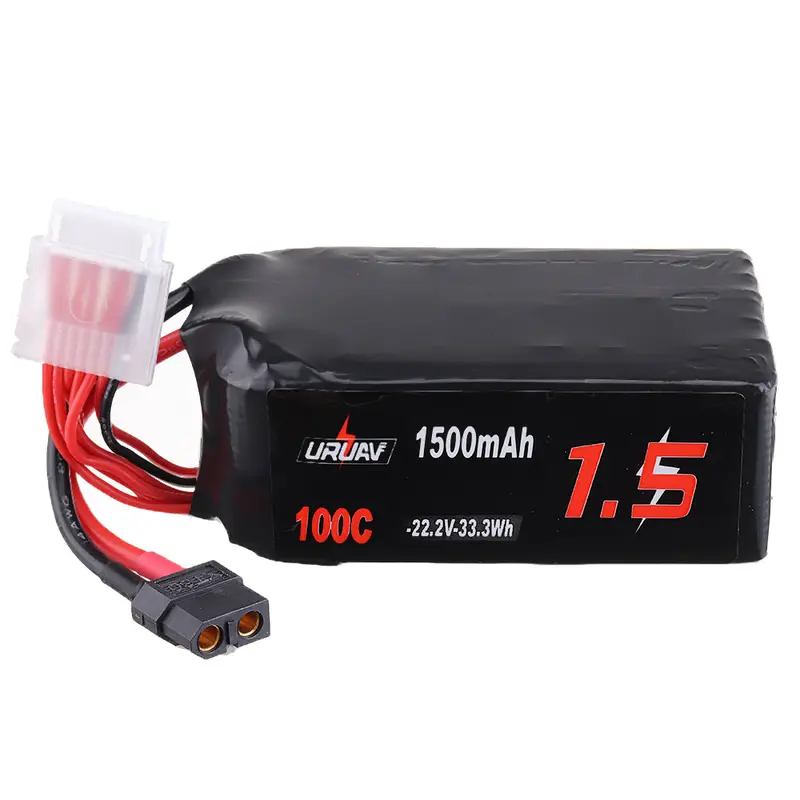 Uruav 22.2V 1500Mah 100C 6S Lipo Battery Xt60 Plug For Fpv Rc Drone 1
