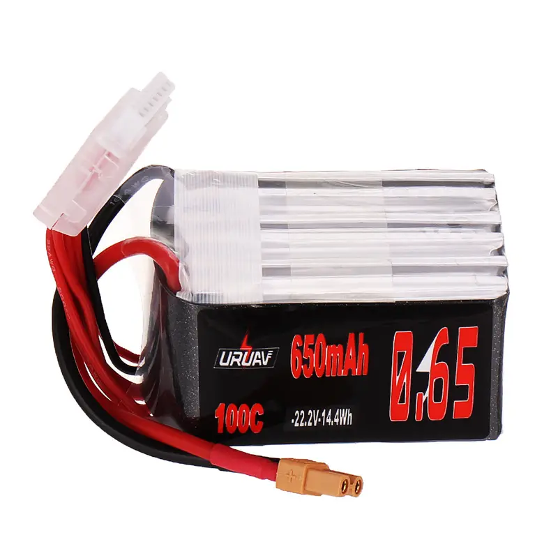 Uruav 22.2V 650Mah 100C 6S Lipo Battery Xt30 Plug For Rc Racing Drone 1