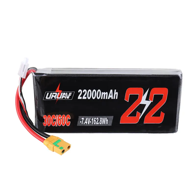 Uruav 7.4V 22000Mah 30/60C 2S Xt90 Plug Lipo Battery For Rc Quadcopter Agriculture Drone 1