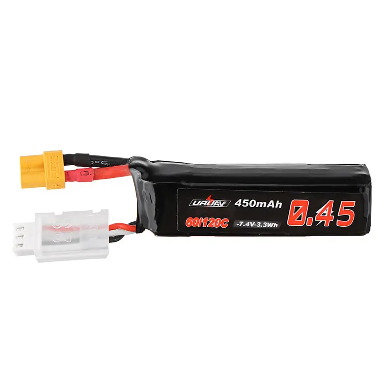 Uruav 7.4V 450Mah 60C/120C 2S Lipo Battery Xt30 Plug For Iflight Cinebee 75Hd 1