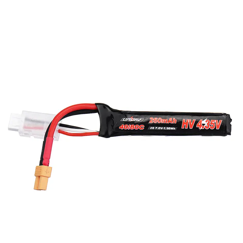 Uruav 7.6V 260Mah 80C/160C 2S Hv 4.35V Lipo Battery Xt30 Plug For Betafpv Whoop Quadcopter 1