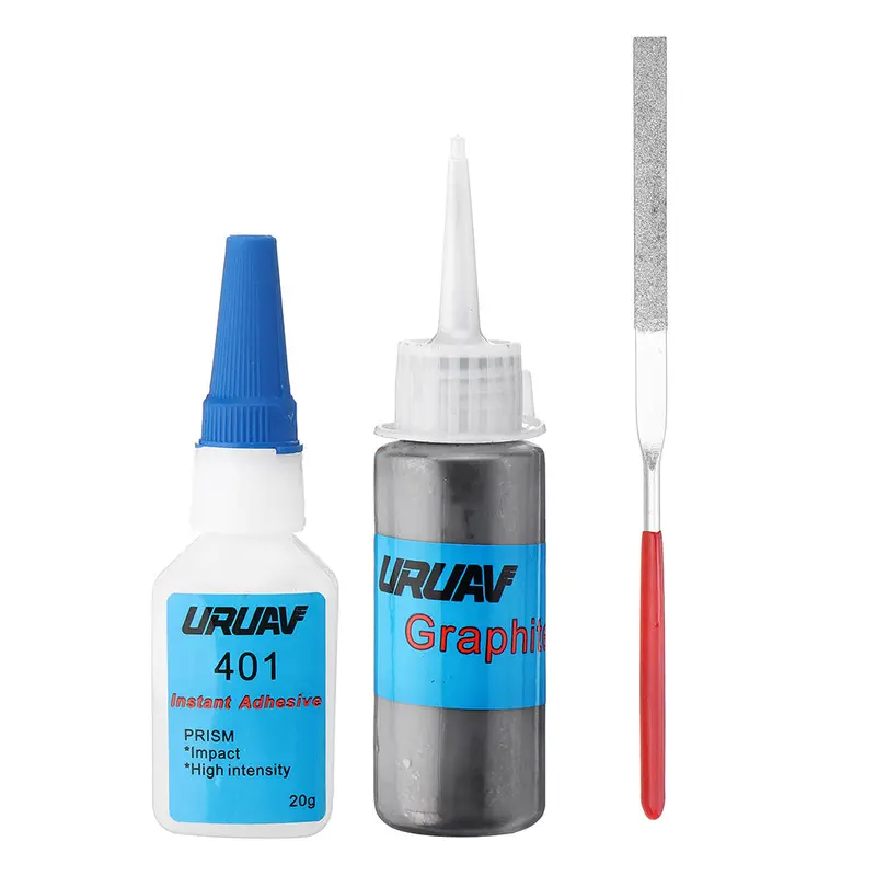 Uruav Fr01 Carbon Fiber Repair Tool Kit Glue Graphite Powder File Hand Tools For Fpv Racing Rc Drone 1