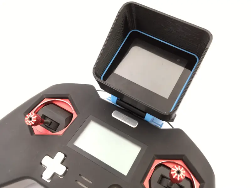 Uruav Pla Sunshield & Tpu Transmitter Bracket For Eachine Rd200 Fpv Watch Mount Frsky Taranis Qx7 X9d & X9d Pro Remote Control 1