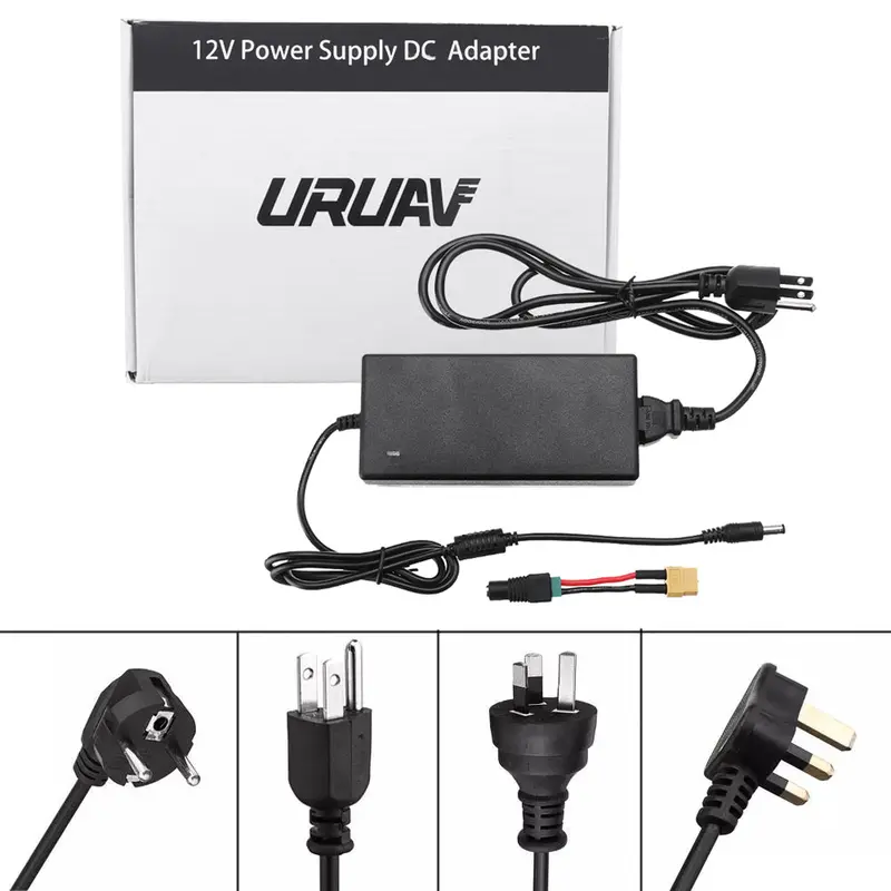 Uruav Ps1206 72W 12V 6A Power Supply Adapter 5.5*2.5Mm Xt60 Output For Imax B6 Up-S4ac Uruav 6 In 1 Battery Charger (Eu Plug) 1