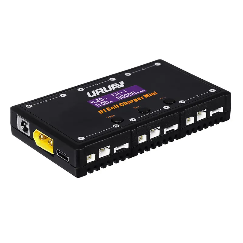 Uruav U1 6 In 1 6X4.35W 6X1a Dc 1S Battery Charger For 1S Lipo/Lihv Battery With Usb Micro Mcx Mcpx Molex 1