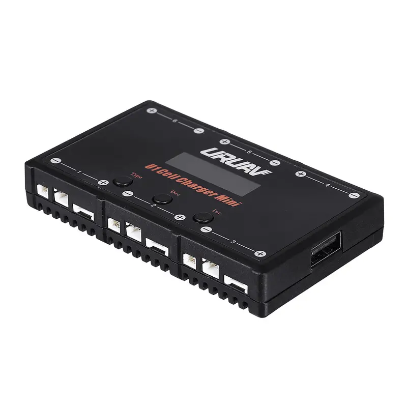 Uruav U1 6 In 1 6X4.35W 6X1a Dc 1S Battery Charger For 1S Lipo/Lihv Battery With Usb Micro Mcx Mcpx Molex 2