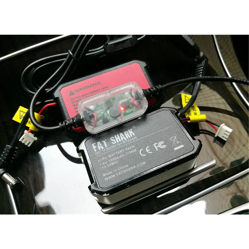 Uruav Upgraded 2 In 1 Lipo Battery Power Supply Charging Cable With 5V Adapter Filter  For Fatshark Skyzone Ev200d Ev300d Fpv Goggles 1