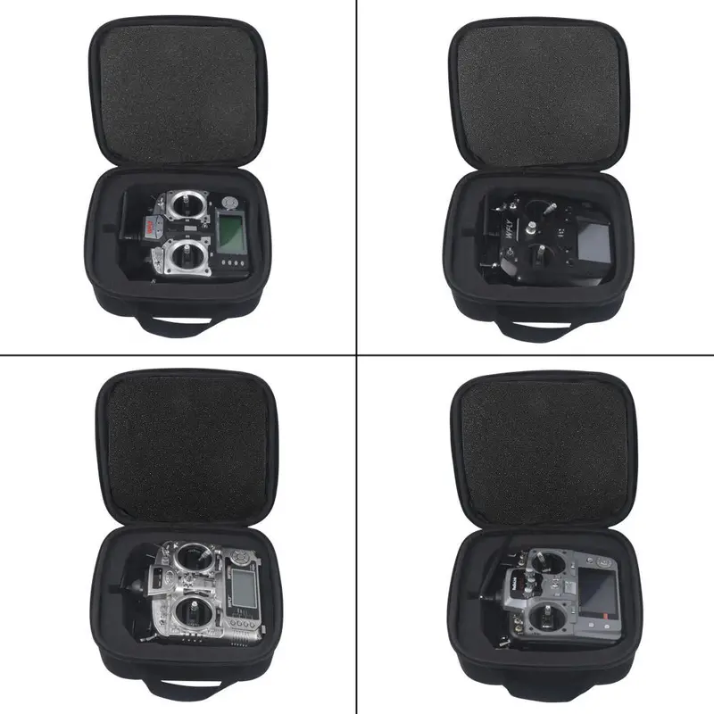 Uruav Ur5 Rc Transmitter Zipper Handbag Hard Bag Case With Sponge For Wfly Et07 Wf707 Radiolink At9s At10 Futaba Transmitter 1
