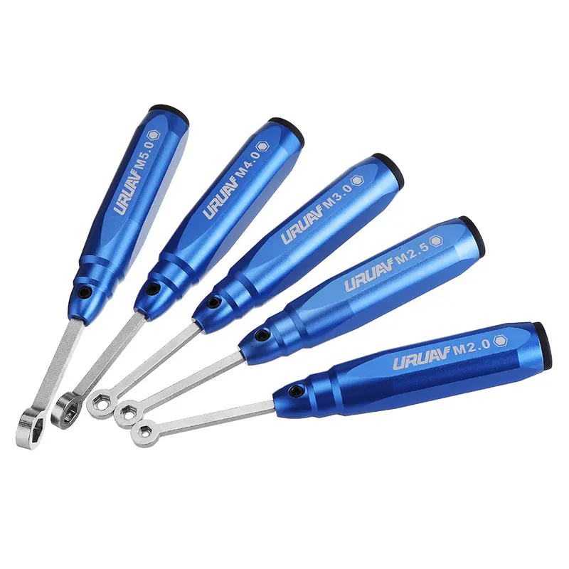 Uruav Urt5 M2.0/M2.5/M3.0/M4.0/M5.0 Screwdriver Hex Screw Nut Driver For Rc Models 1