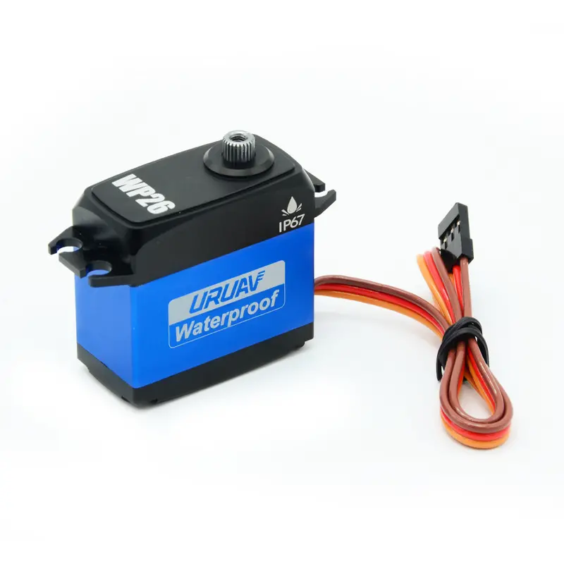 Uruav Wp26 26Kg 0.10Sec Ip67 Waterproof Digital Hv Metal Gear Case Servo For Rc Model 1