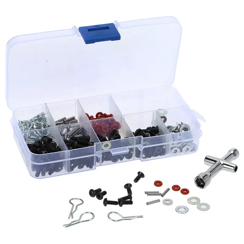 Very Practical Special Repair Tool And Screws Box Set For 1/10 Hsp Rc Car Include 270 Pcs Hexagon Wrench Free Shipping 1