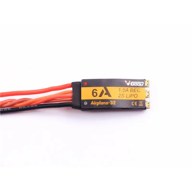 Vgood 6A 2S 32-Bit Brushless Esc With 1.5A Sbec For Fixed Wing Rc Airplane 1