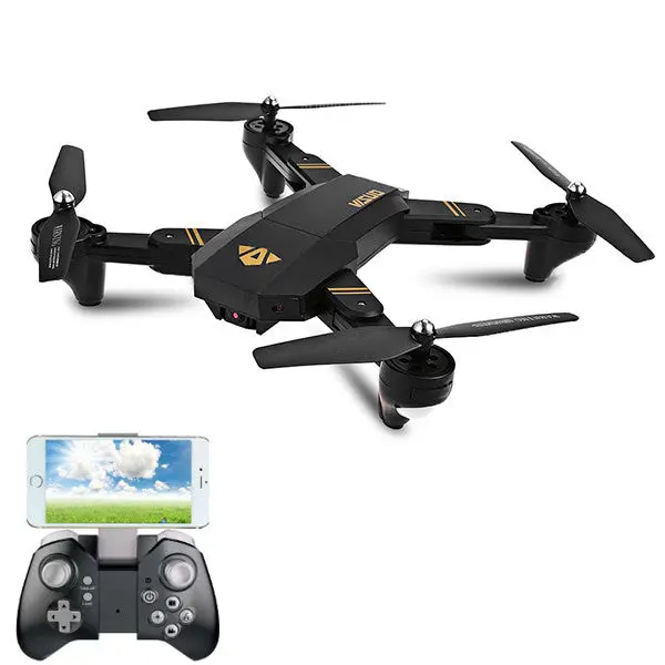 Visuo Xs809hw Wifi Fpv With Wide Angle Hd Camera High Hold Mode Foldable Arm Rc Drone Quadcopter Rtf 1
