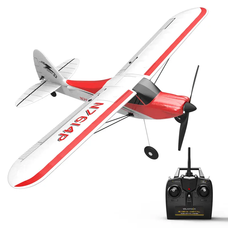 Volantex Sport Cub 500 761-4 500Mm Wingspan 4Ch One-Key Aerobatic Beginner Trainer Rc Glider Airplane Rtf Built In 6-Axis Gyro 1