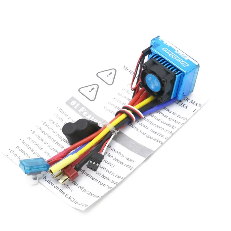 Waterproof 45A/60A/80A/120A Brushless Esc Electric Speed Controller For 1/8 1/10 1/12 Rc Car Crawler Rc Boat Part 1