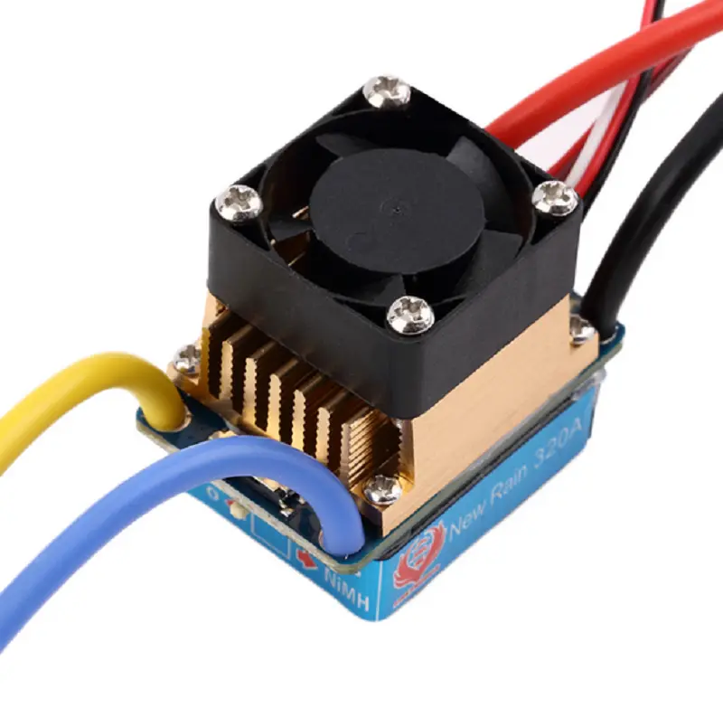 Waterproof Brushed Esc 320A 3S With Fan 5V 3A Bec T-Plug For 1/10 Rc Car 1