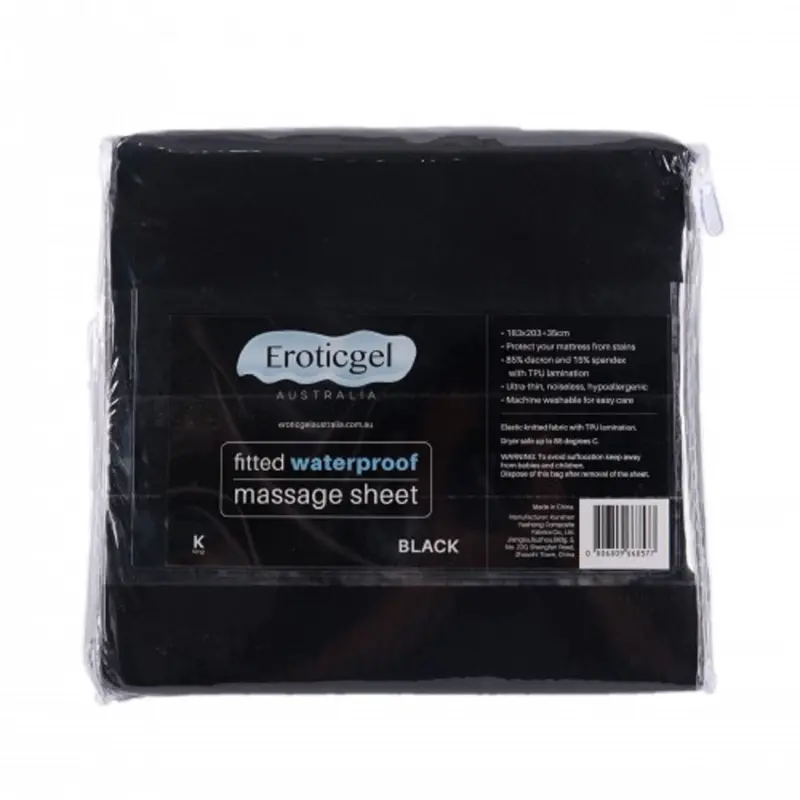 Waterproof Fitted Sheets - Black. 1