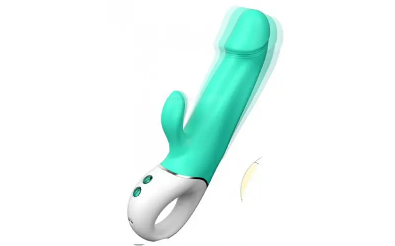 Wave Rabbit Teal By Shande. 1