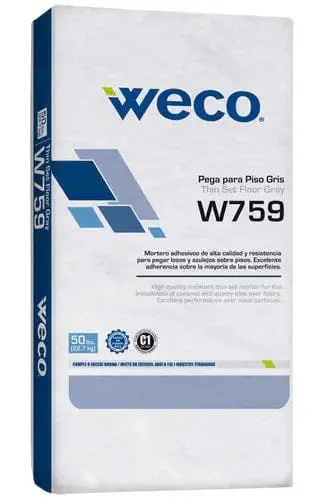 Weco Floor Thinset Gray  W-759 1