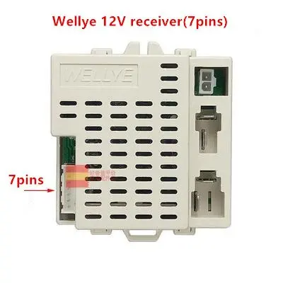 Wellye 12V Children Electric Car Parts 2.4G 7 Pins Bluetooth Receiver Kid's Toys Motorcycle Wireless Accessories For Berica 1