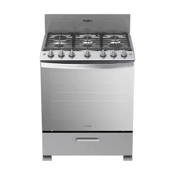 Whirlpool 30" 6 Burner Gas Stove - Sliver 1