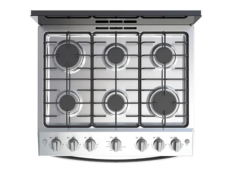 Whirlpool 30" Stove 6 Burner Gas Range 1