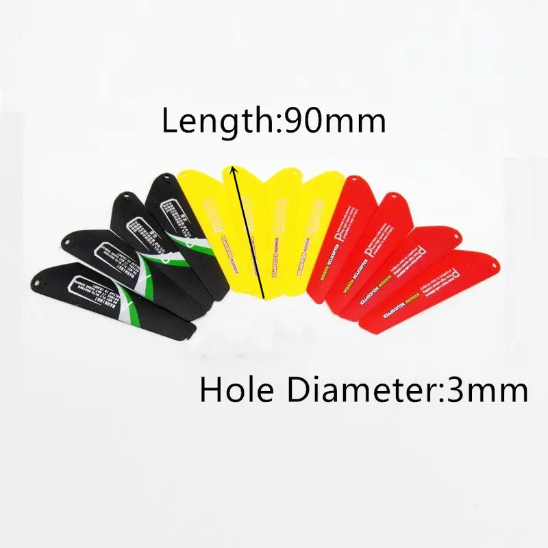 Wholesale 2A 2B Main Blades Propellers Rotor 9Cm 90Mm R/C Rc Mini Helicopter Accessories Spare Part Parts 1
