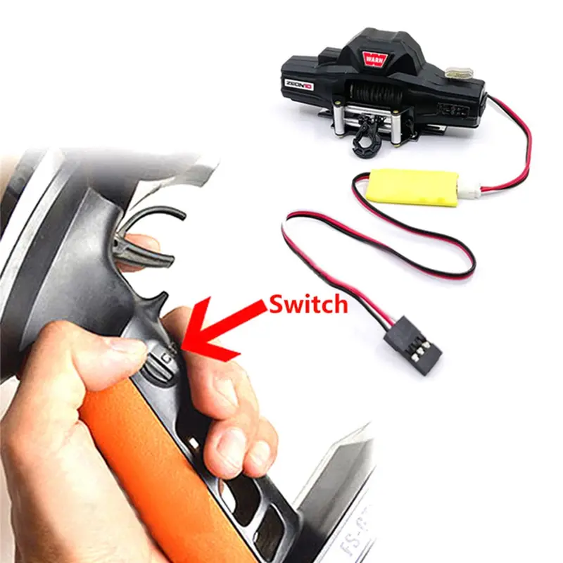 Winch 3-Ways Wireless Remote Controller Receiver For 1/10 Axial Scx10 Trx4 D90 Tf2 Tamiya Cc01 Rc Crawler Car Parts 1