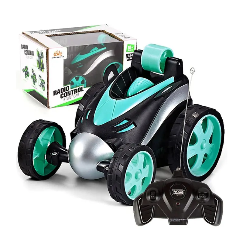 Wireless Rc Car Tumbling Stunt Dump Truck Remote Control Toys Electric 360 Degree Rotating Stunt Rc Cars For Boys Children 1