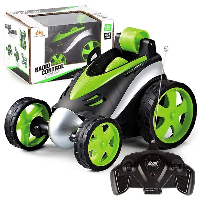 Wireless Rc Car Tumbling Stunt Dump Truck Remote Control Toys Electric 360 Degree Rotating Stunt Rc Cars For Boys Children 1