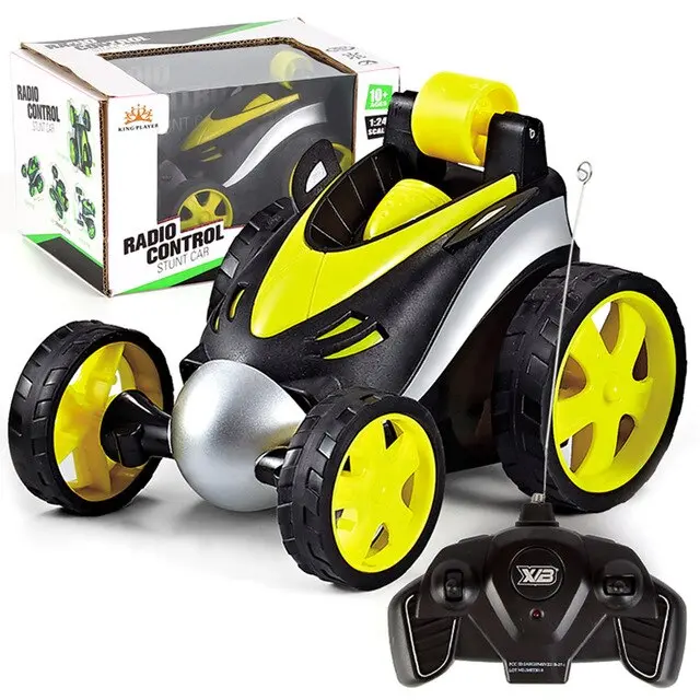 Wireless Rc Car Tumbling Stunt Dump Truck Remote Control Toys Electric 360 Degree Rotating Stunt Rc Cars For Boys Children 3