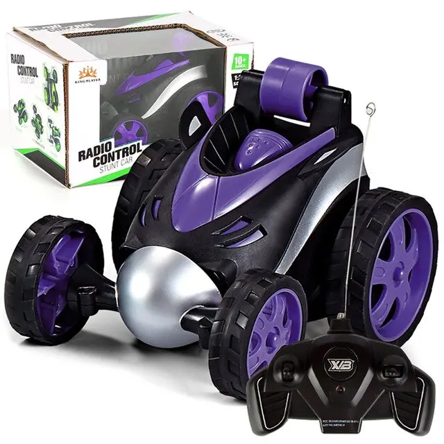 Wireless Rc Car Tumbling Stunt Dump Truck Remote Control Toys Electric 360 Degree Rotating Stunt Rc Cars For Boys Children 4