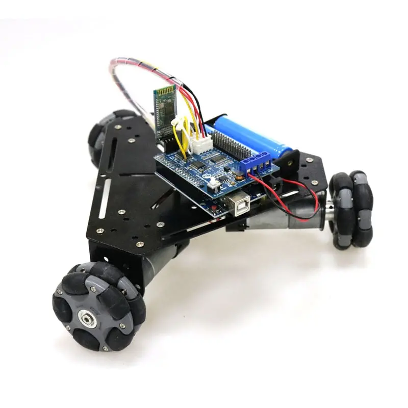 Wireless Remote Control 3Wd Omni Directional Wheel Smart Car Chassis With Wifi Handle Bluetooth For Robot Graduation Design Diy 1