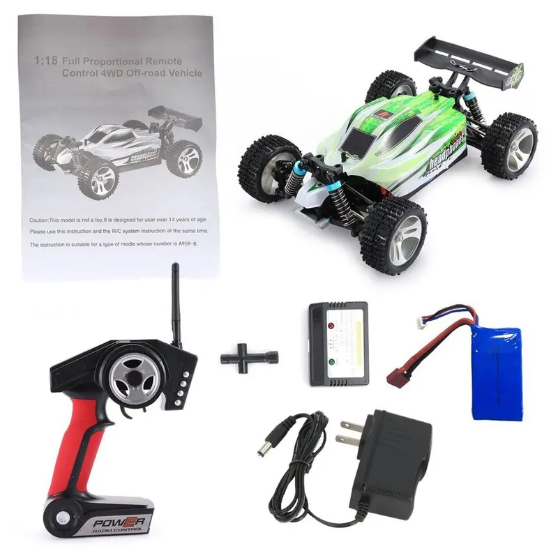Wl Toys A959-B 2.4G 1/18 Full Proportional Remote Control 4Wd Vehicle High Speed Electric Rtr Off-Road Buggy Rc Cars Brinquedos 7