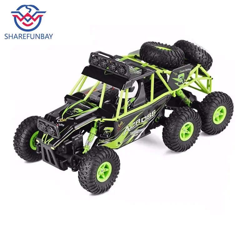 Wltoys 18628 Rc Car 1:18 Six-Wheel Drive Climbing Car 2.4G Remote Control Big Foot Off-Road Vehicle Large Size 38Cm 1