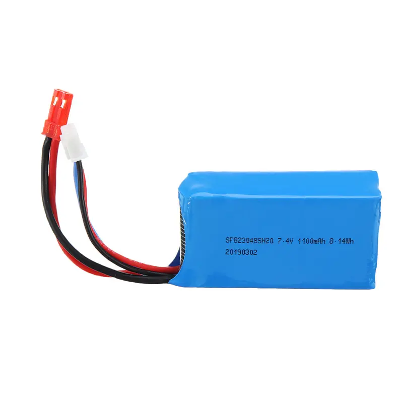 Wltoys 7.4V 1100Mah 20C 2S Lipo Battery Jst Plug For A949 A959 A969 A979 1/18 Rc Vehicles 1