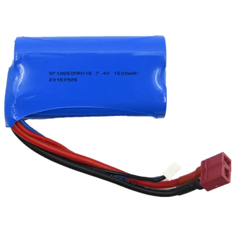 Wltoys 7.4V 1500Mah 15C 2S Lipo Battery T Plug For 12428 12423 A939 Rc Car Parts 1