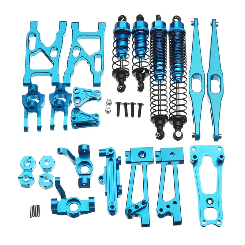 Wltoys K949 1/10 Aluminum Alloy Upgraded Metal Rc Car Parts Kit Silver Blue Gold Color 1
