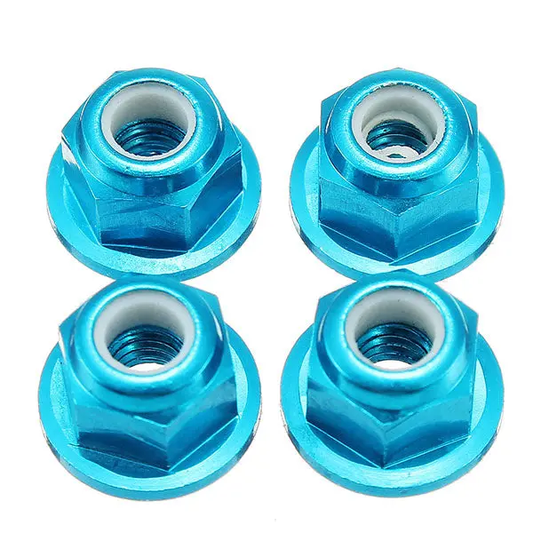 Wltoys K949 1/10 Rc Car Nut M4 4Pcs Upgrade Parts (Blue) 1
