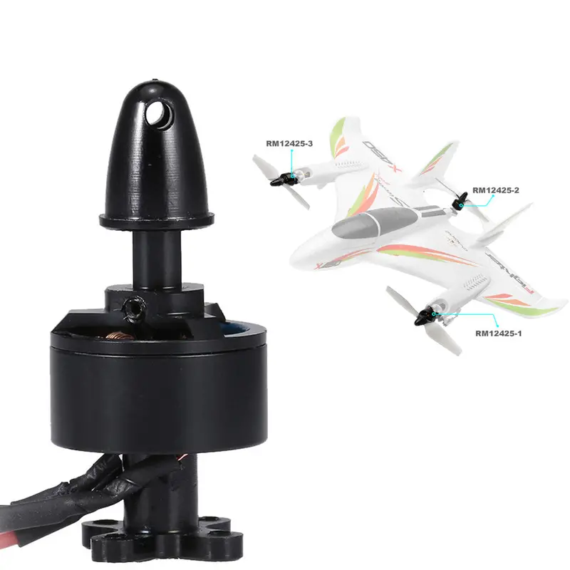 Wltoys Xk X450 Rm12425-1 Rc Airplane 2300Kv 7.4V 1307  Front Ccw Brushless Motor Rc Spare Parts Accessories 1