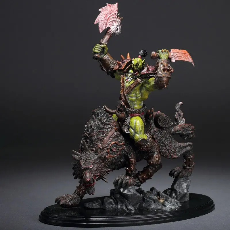 Wow Raider Riding Wolf Orcus Action Figure Statue Toy Anime Figure Collectible Model Toy Doll Robot Figure Kit Block 1