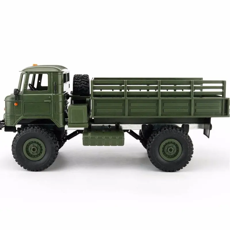 Wpl B-24 Remote Control Military Truck Diy Off-Road 4Wd Rc Car 4 Wheel Buggy Drive Climbing Gaz-66 Vehicle For Birthday Gift Toy 3