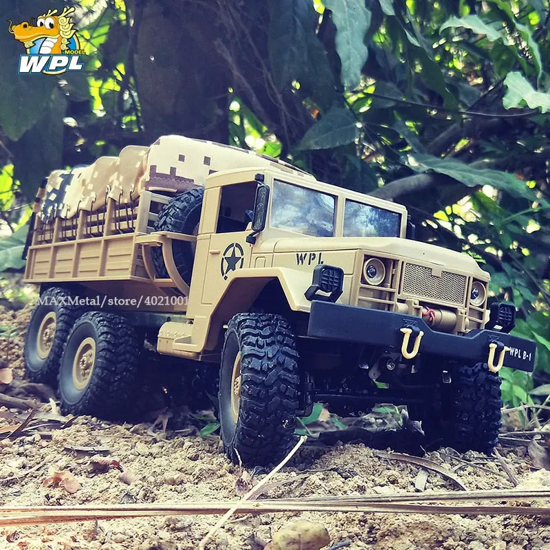 Wpl B16 B-16 1:16 Rc Truck Wpl Rc Crawler Car 6Wd 2.4G Mini Off-Road Remote Control Car 15Km/H Top Speed Mini Rc Monster Truck 1
