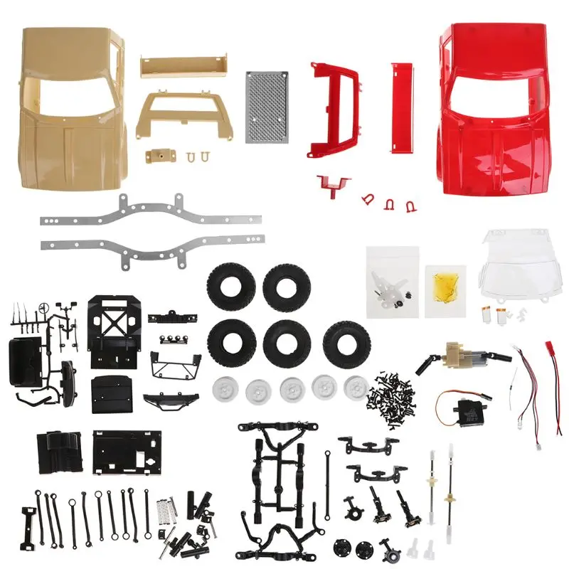 Wpl C14 1:16 2Ch 4Wd 2.4G Off-Road Truck Electric Rc Car 15Km/H Top Speed Kit Children Mini Racing Cars Toys 1