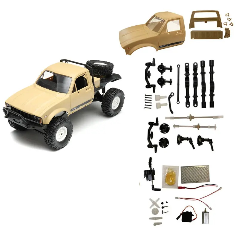 Wpl C14 2.4G 1/16 Four Drive Climber Rc Car Kit With Servo Motor 1