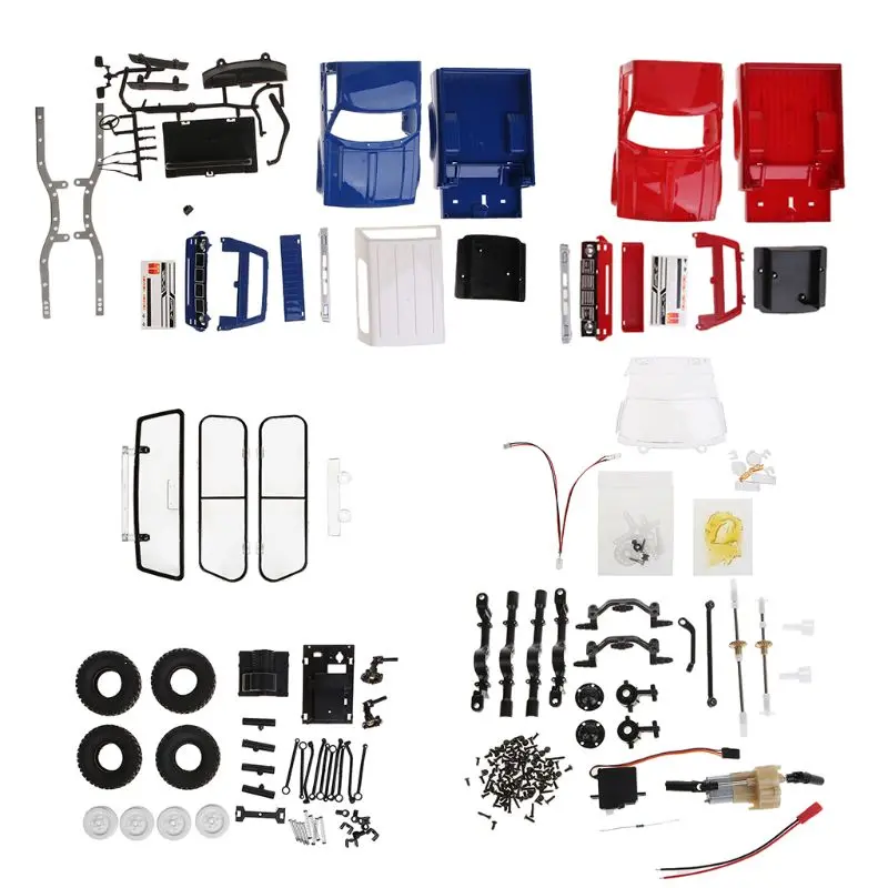 Wpl C24 2.4G Diy Rc Car Kit 4Wd Remote Control Crawler Off-Road Buggy Moving Machine Kids Toys 1