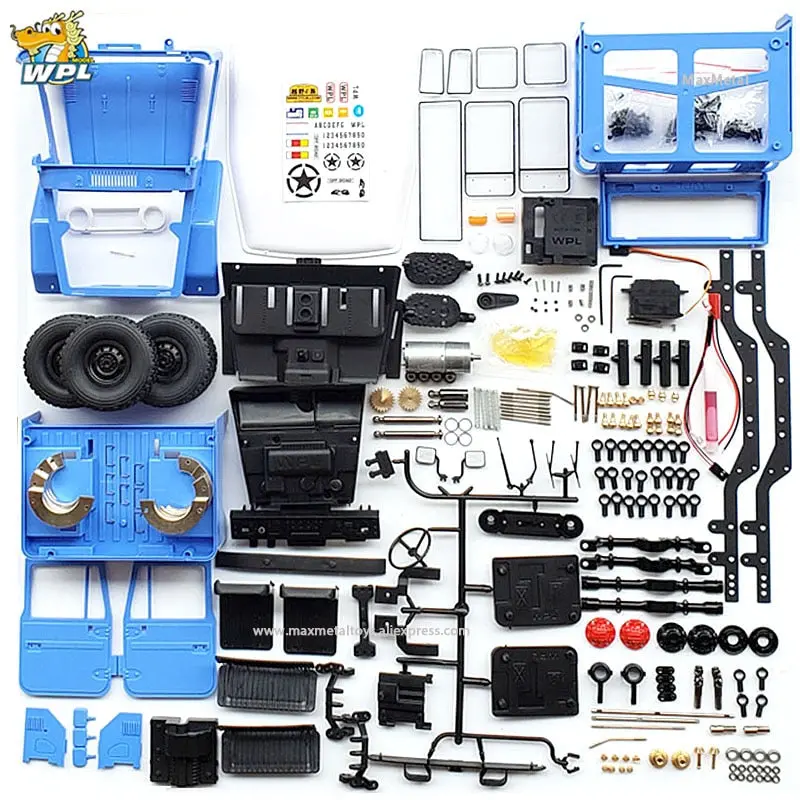 Wpl C34 K & C34km 1:16 Toyota Fj40 4Wd Climbing Off-Road Truck Remote Control Car Diy Accessories Modified Upgrade Boy Toy Model 1
