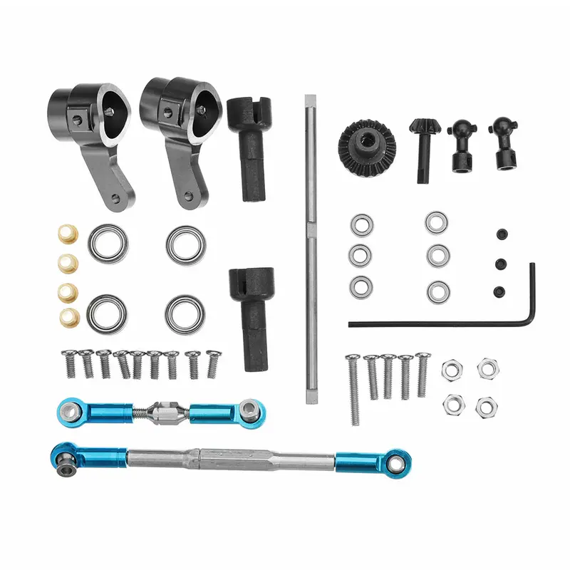 Wpl Truck Update Metal Front Gear Bridge Axle Set For B1 B24 B16 C24 1/16 4Wd 6Wd Rc Car Parts 1