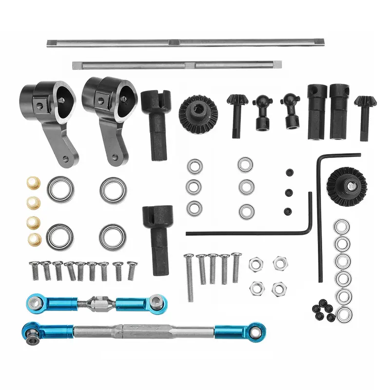Wpl Truck Update Metal Gear Bridge Axle Full Set For B1 B24 B16 C24 1/16 4Wd 6Wd Rc Car Parts 1