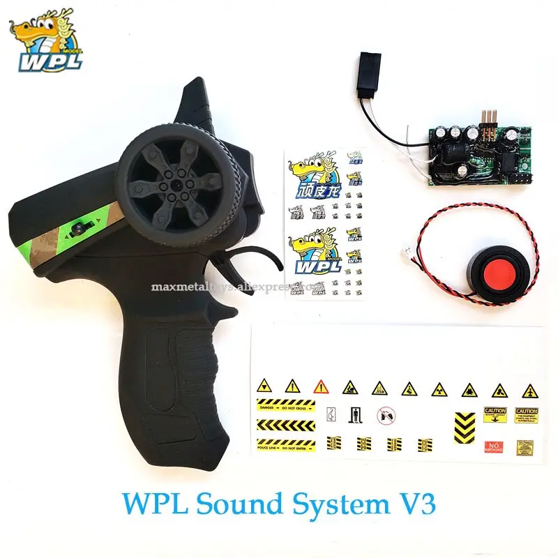 Wpl Upgrade Control Control Sound System V3 Transmitter Diy Receiver Board Horn Spare Part Accessories Replacement For Wpl Truck 4